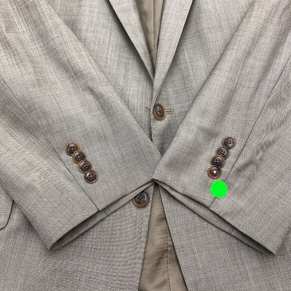 Joseph Abboud Blazer Men 46R Brown Super 120s Loro Piana Wool Classic Italy VTG‎ - Picture 3 of 14